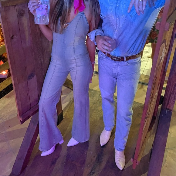 Zara Barbie denim jumpsuit - Picture 4 of 6